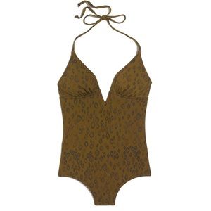 NWT Madewell Deep Dive Swimsuit Leopard